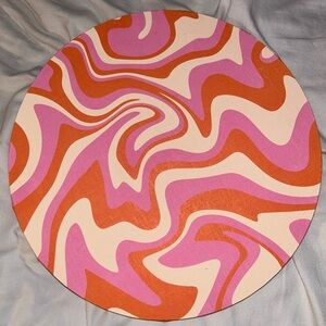 Circular Painting Decor perfect for a splash of color